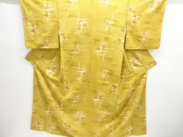 JAPANESE KIMONO / JODAI TSUMUGI / KIKU & UME
